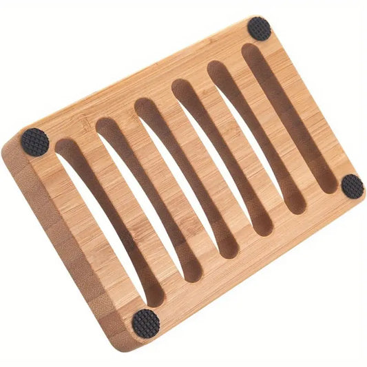 Rounded Soap Dish - light wood