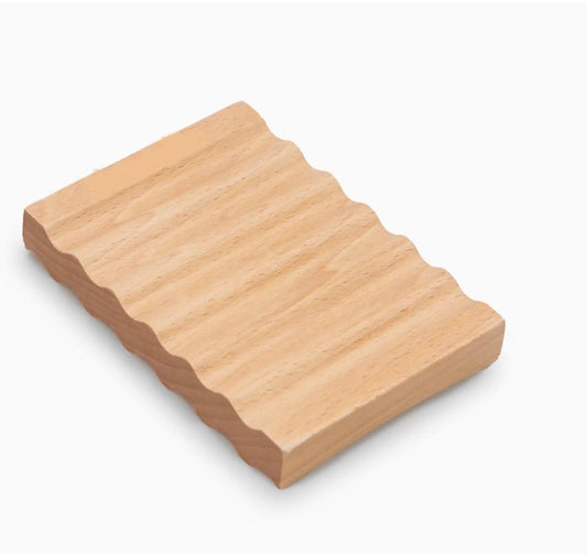 Wave Soap Dish - Beechwood