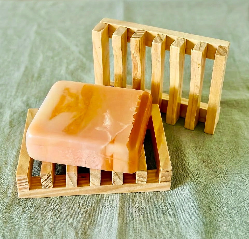 Simple Soap Dish - light wood