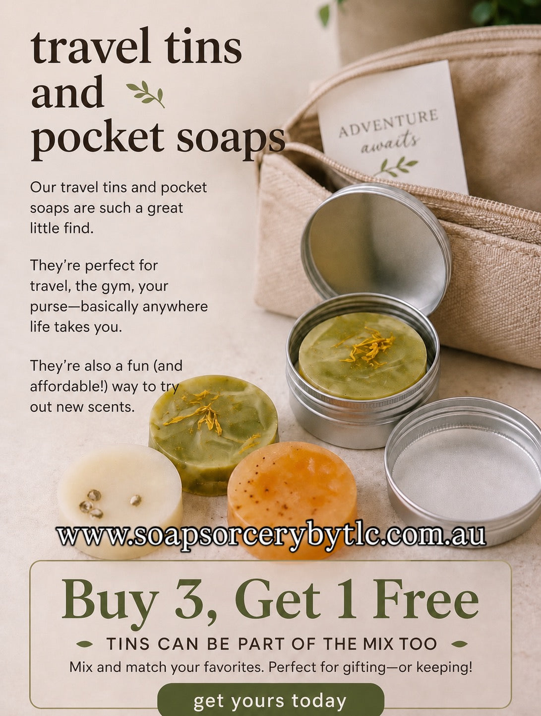 Travel Tin & Pocket Soaps