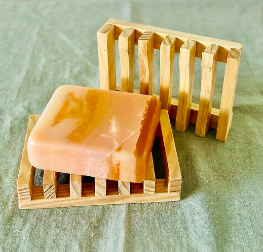 Simple Soap Dish - light wood